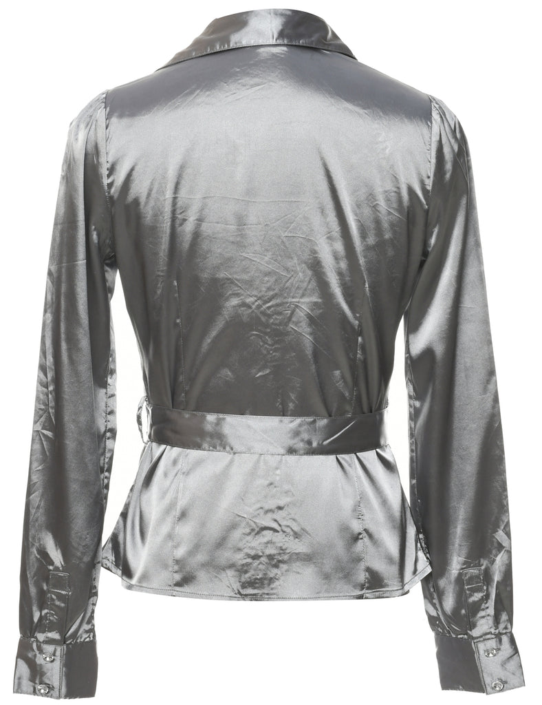 Light Grey Evening Blouse - M