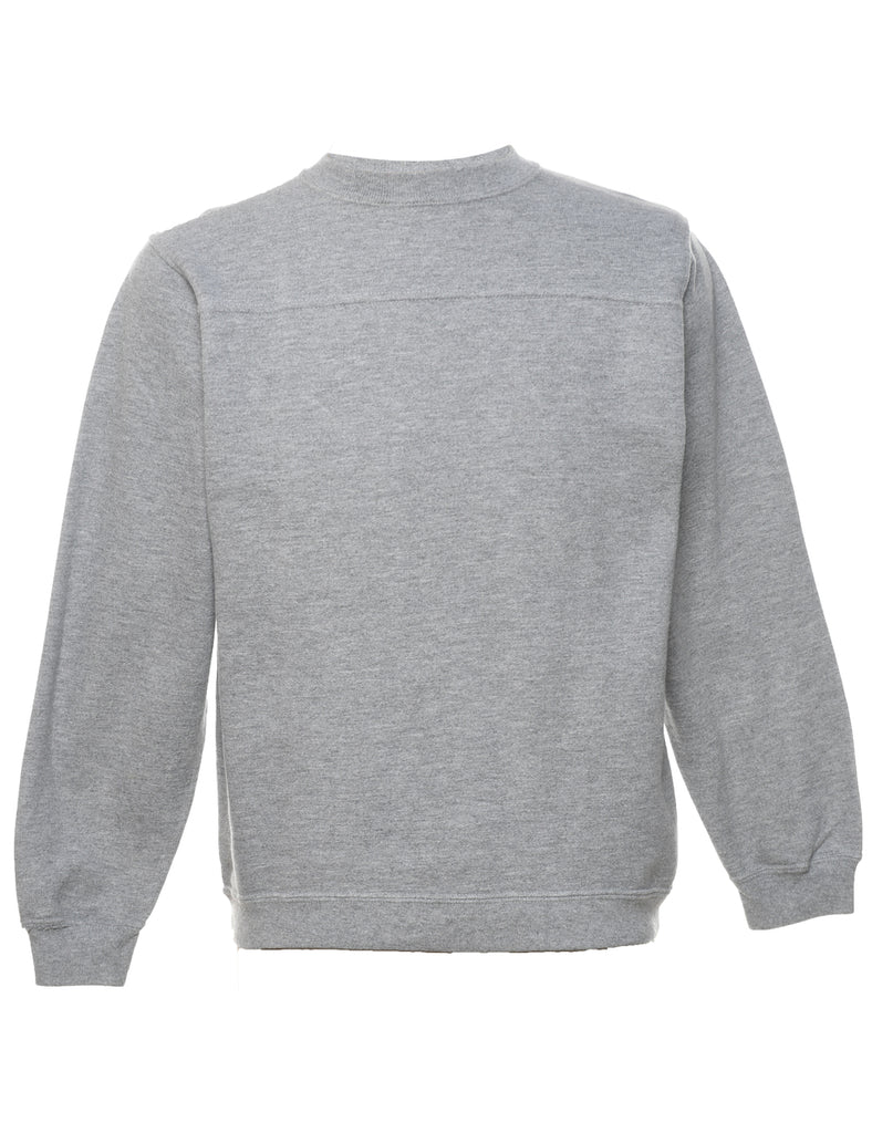 Light Grey Plain Sweatshirt - S