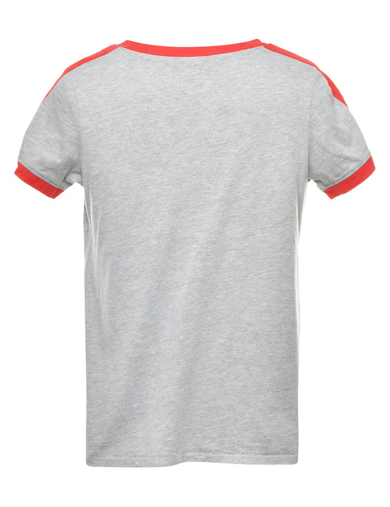 Light Grey Plain T-shirt - M