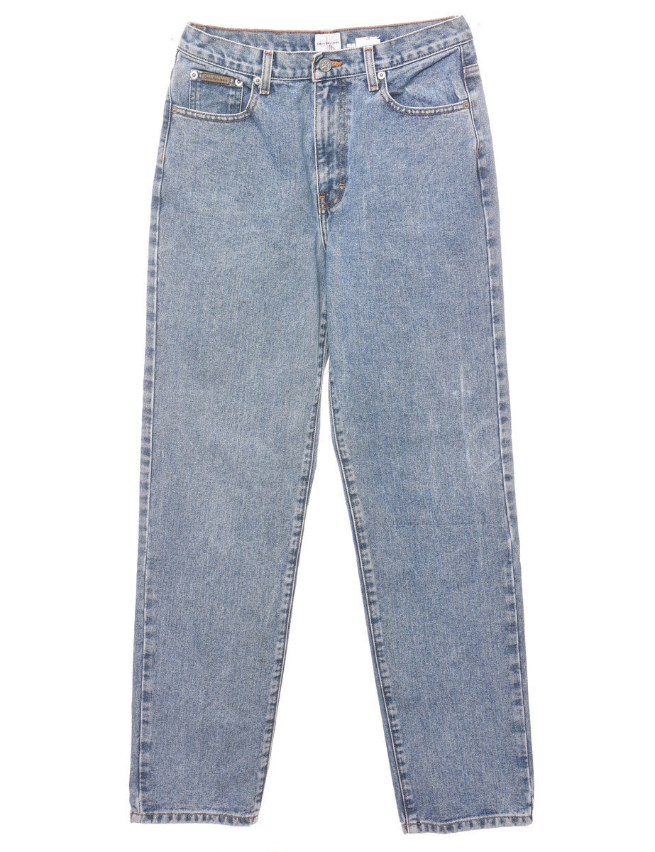 Women's Calvin Klein Light Wash Calvin Klein Tapered Jeans Denim