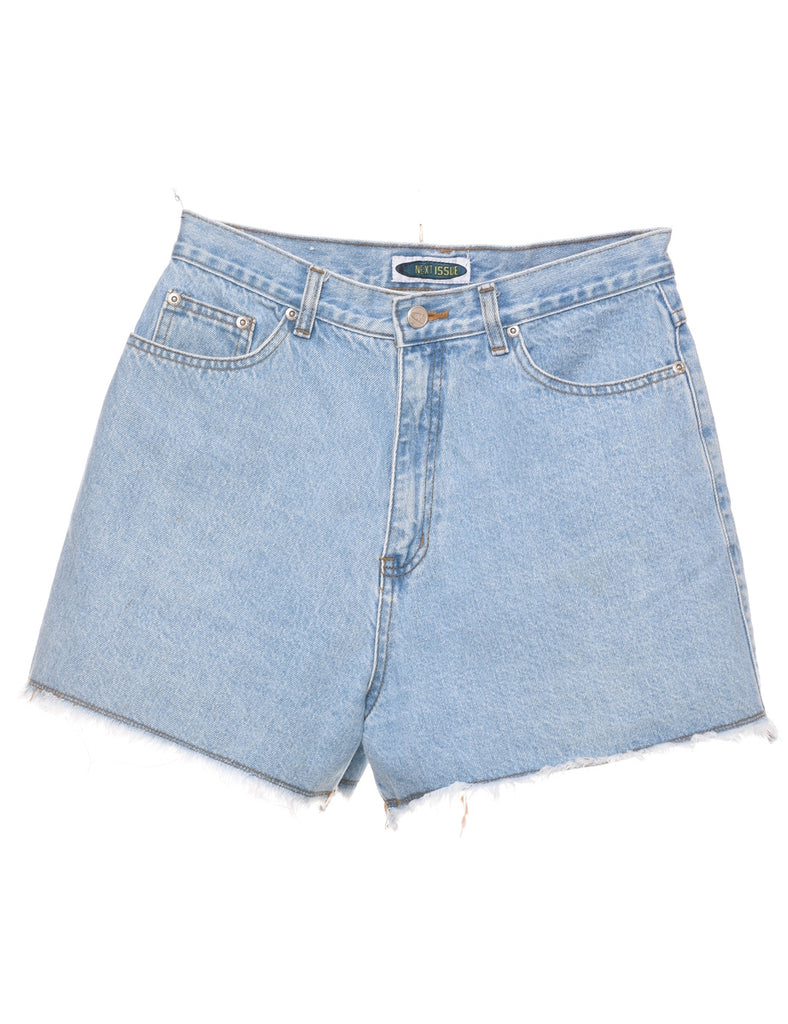 Light Wash Cut-off Denim Shorts - W30 L3