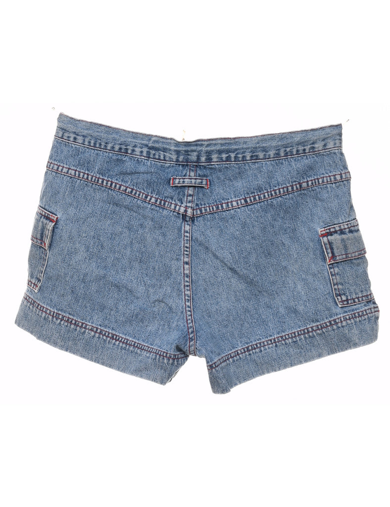 Light Wash Denim Cargo Shorts - W30 L3