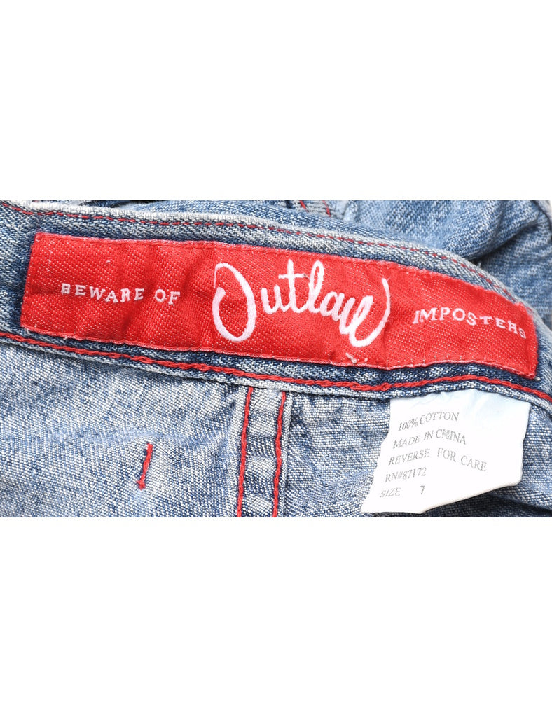 Light Wash Denim Cargo Shorts - W30 L3