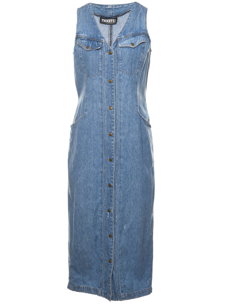 Light Wash Denim Dress - M