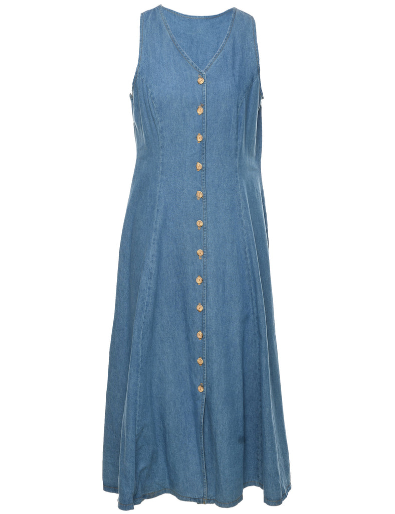Light Wash Denim Dress - M