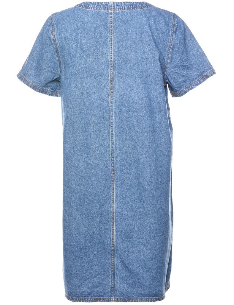 Light Wash Denim Dress - S