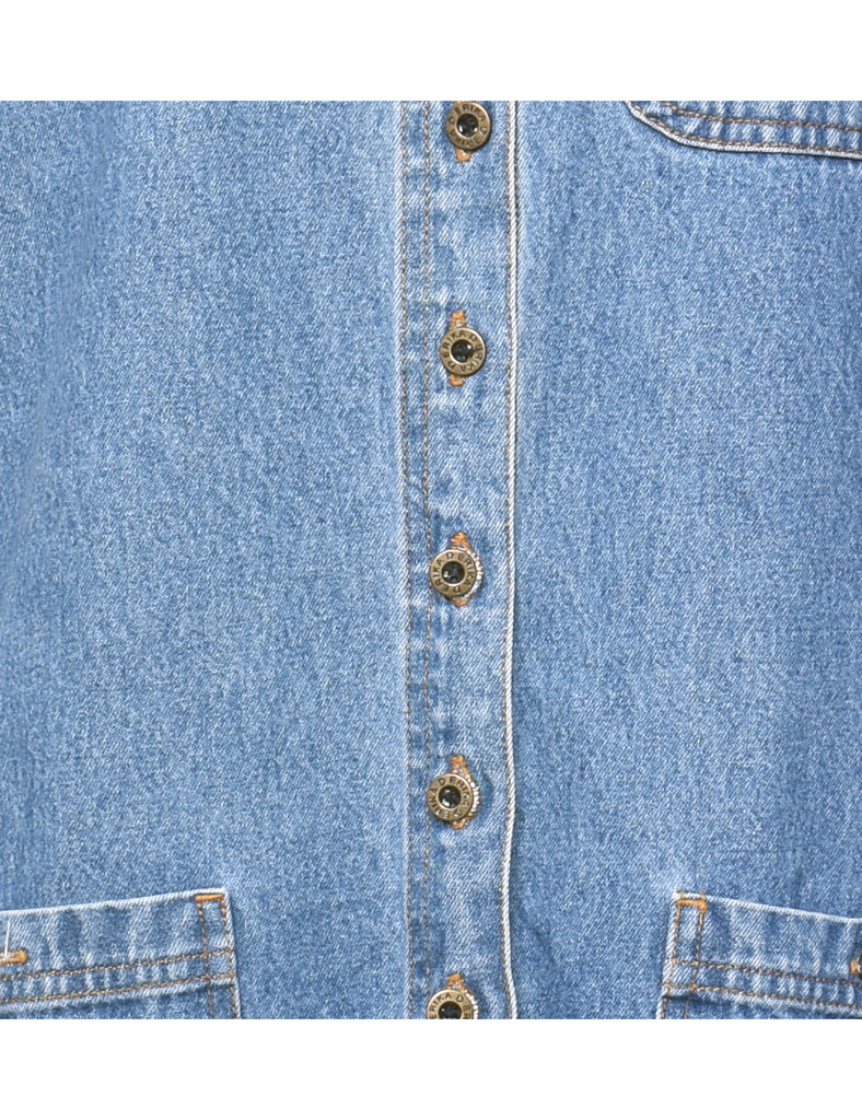Light Wash Denim Dress - S
