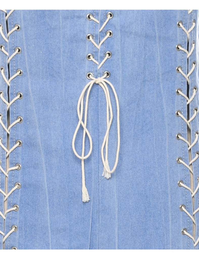 Light Wash Denim Dress - M