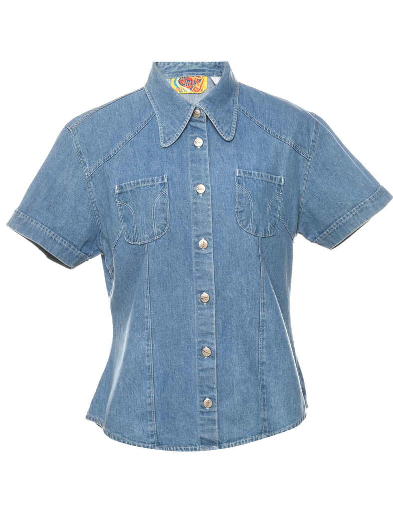 Light Wash Denim Shirt - L