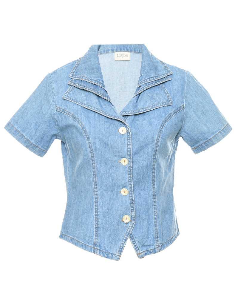 Light Wash Denim Shirt - M