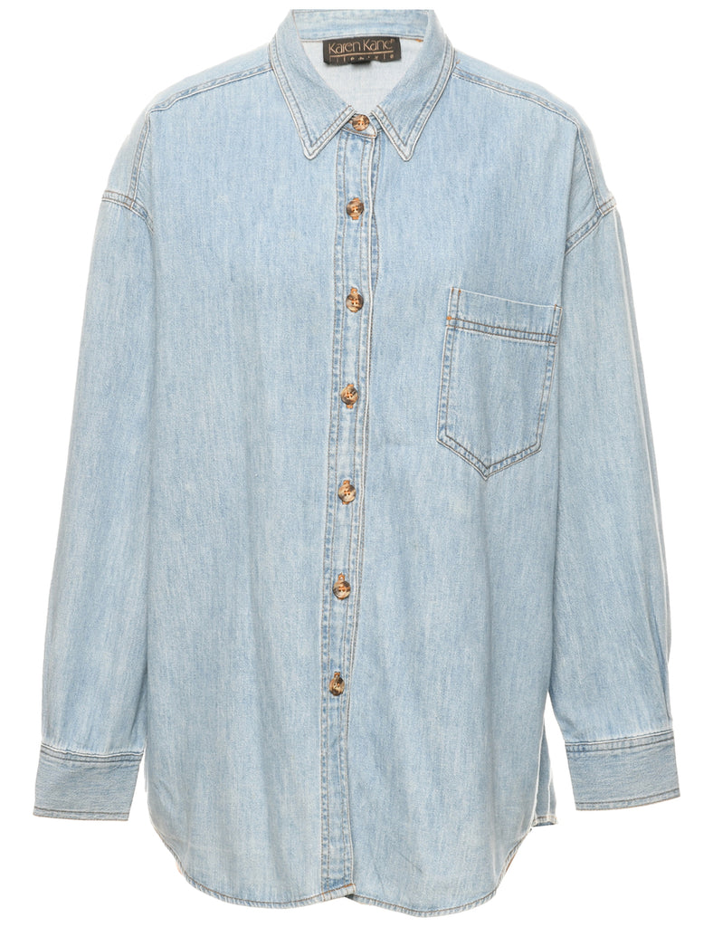 Light Wash Denim Shirt - M