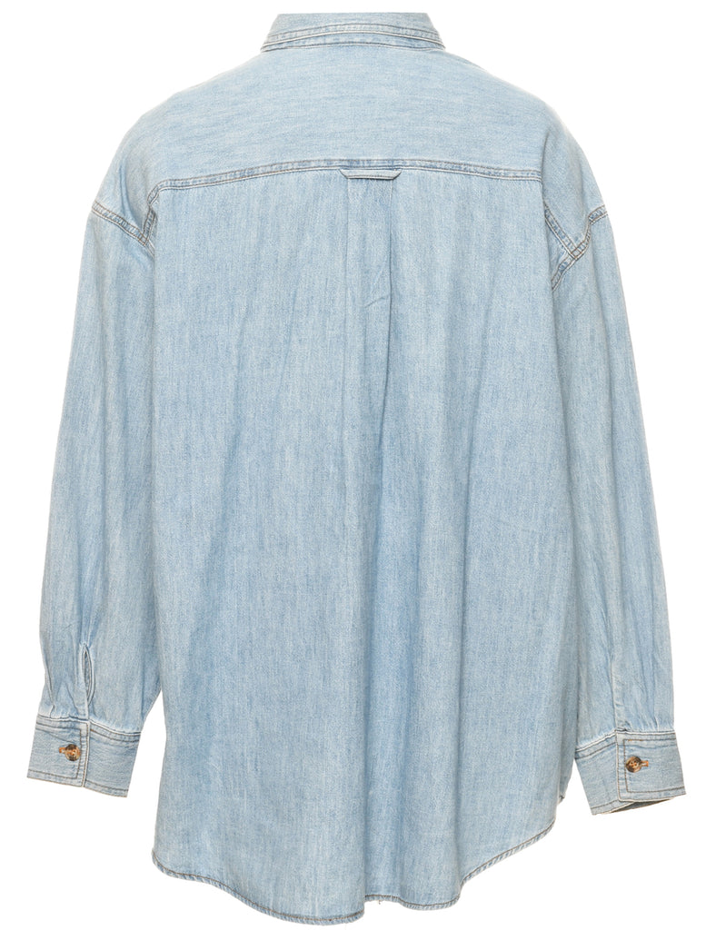 Light Wash Denim Shirt - M