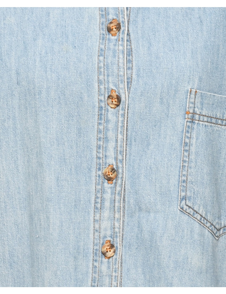 Light Wash Denim Shirt - M