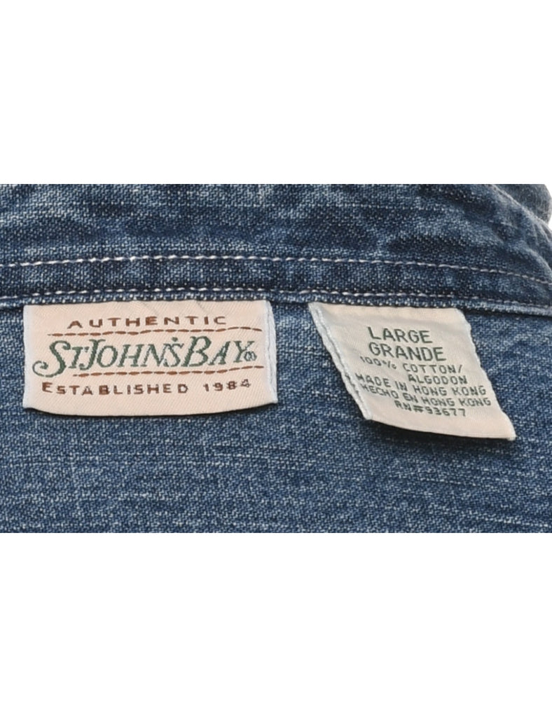 Light Wash Denim Shirt - L