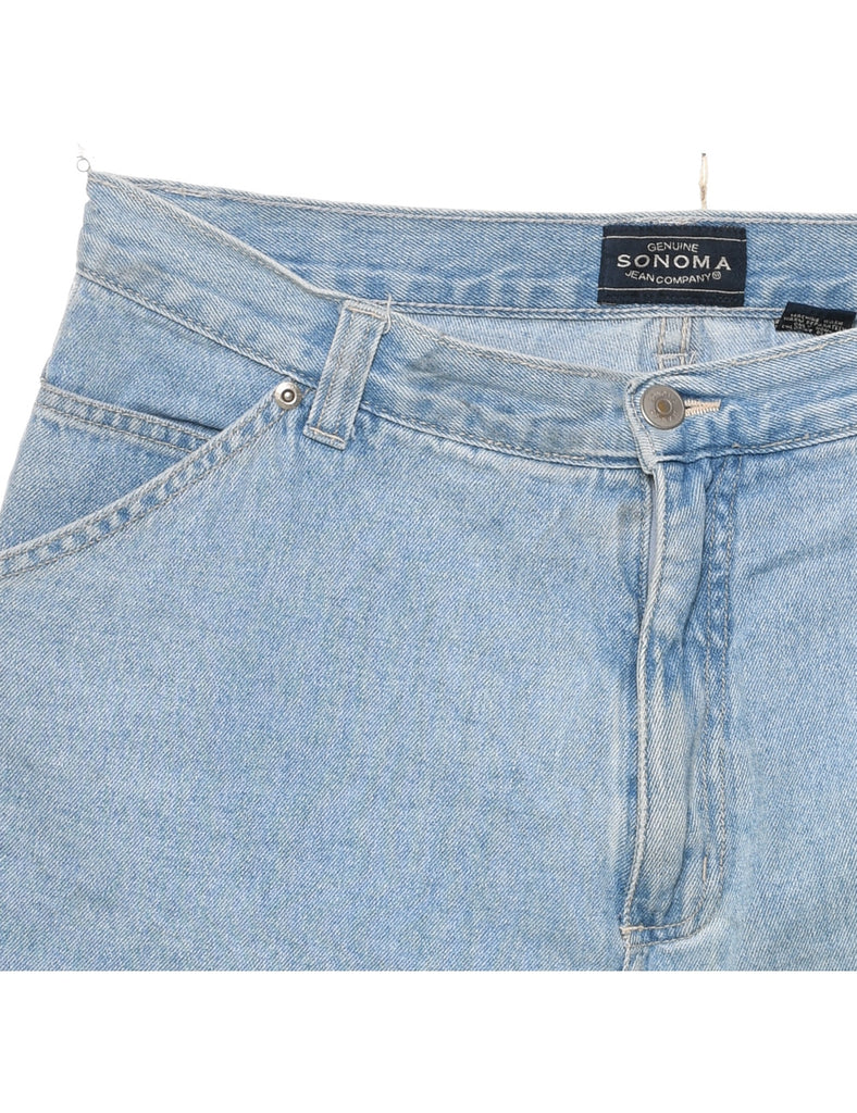 Light Wash Denim Shorts - W32 L4