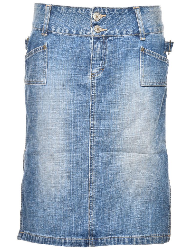 Light Wash Denim Skirt - M