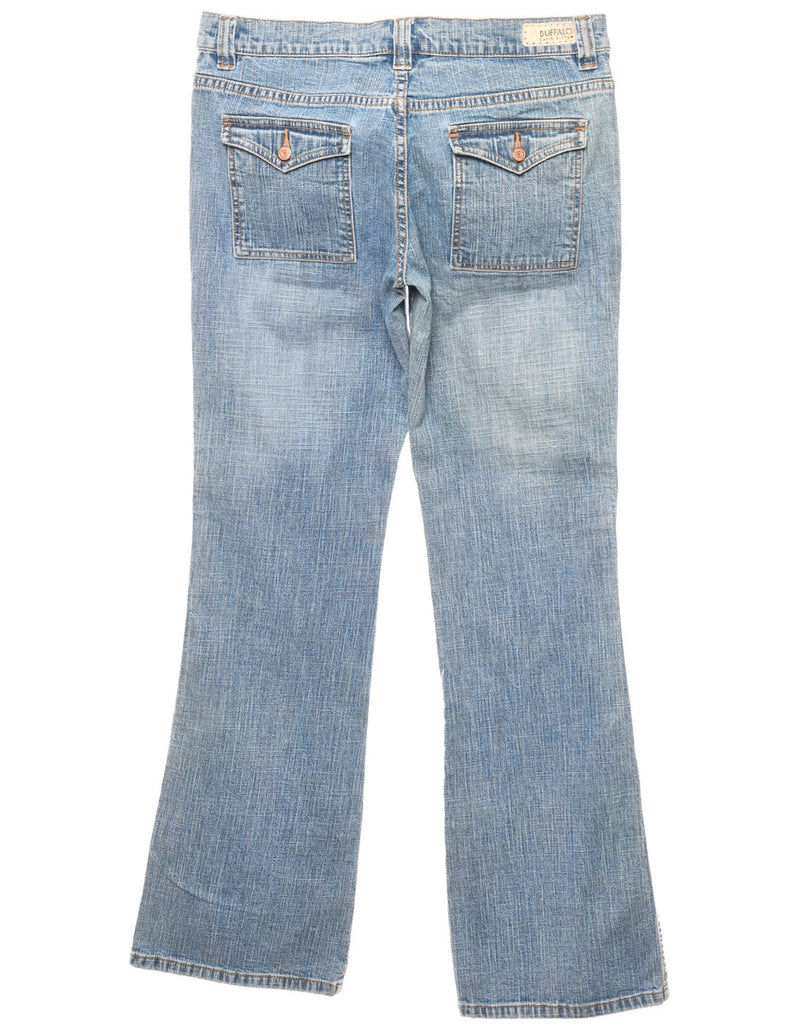 Light Wash Flared Bootcut Jeans - W32 L32