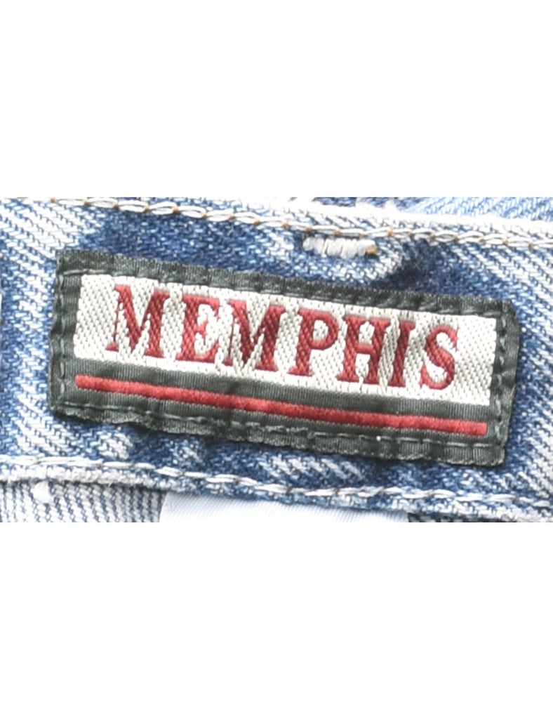Light Wash  High Waist Tapered Jeans - W28 L29