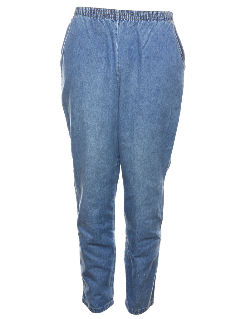 Light Wash Tapered Denim Trousers - W28 L29