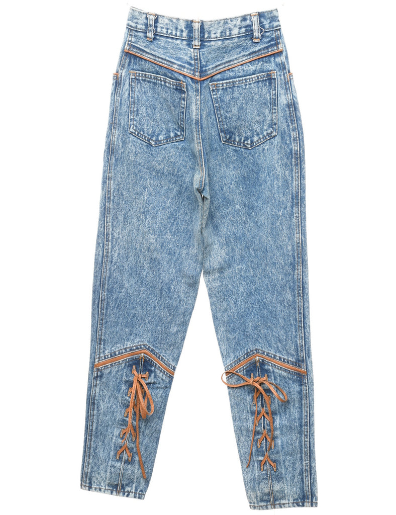 Light Wash Tapered Jeans - W26 L28