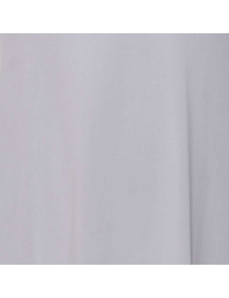 Lilac & White Lace Trim Slip Dress - M