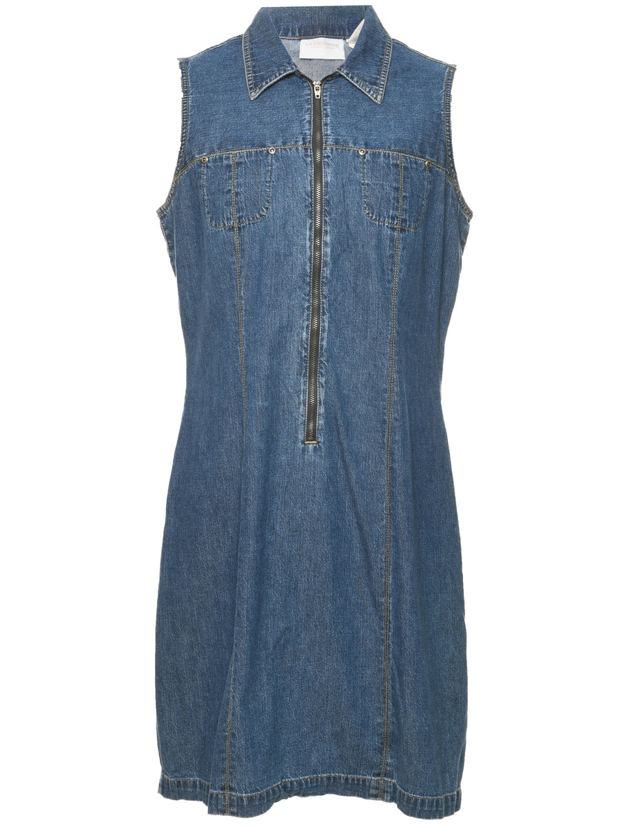 Women's Liz Claiborne Liz Claiborne Denim Dress Denim, L | Beyond Retro Women's Liz Claiborne Liz Claiborne Denim Dress Denim, L | Beyond Retro
