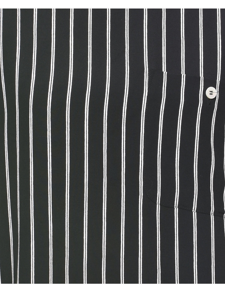 Liz Claiborne Striped Printed Top - L