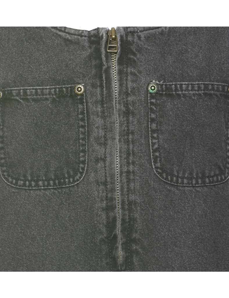 Liz Wear Zip Front Denim Dress - S