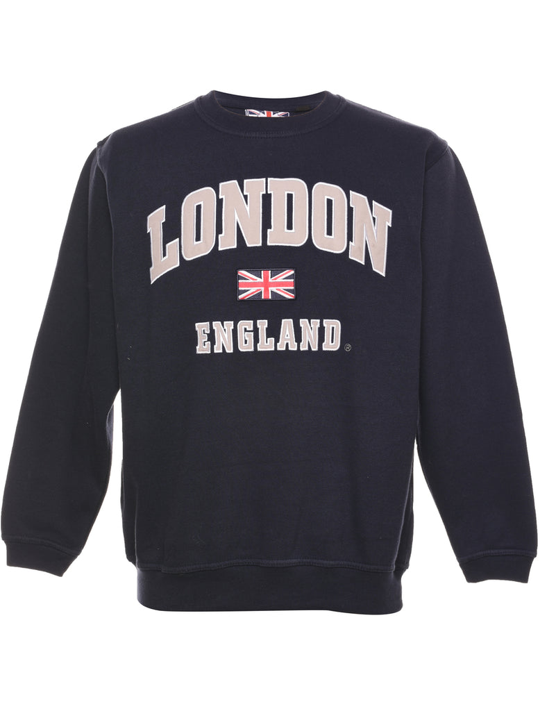 London England Embroidered Sweatshirt - M