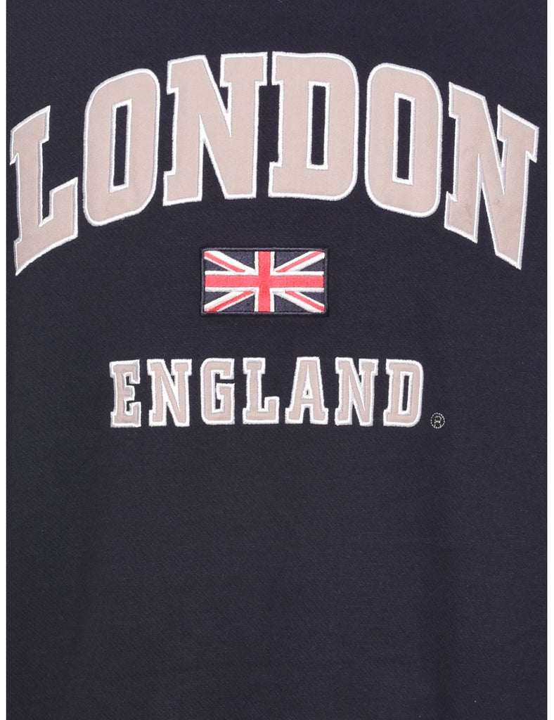 London England Embroidered Sweatshirt - M