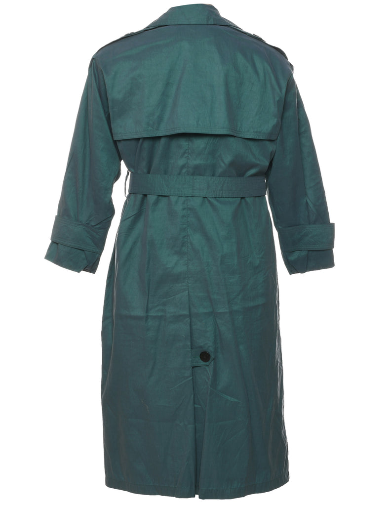 London Fog Dark Green Trench Coat - L
