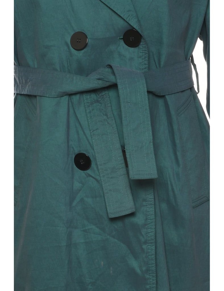 London Fog Dark Green Trench Coat - L