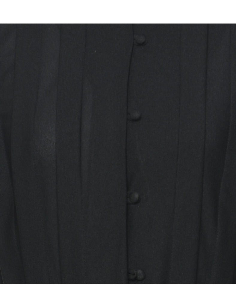 Long Sleeved Black Dress - M
