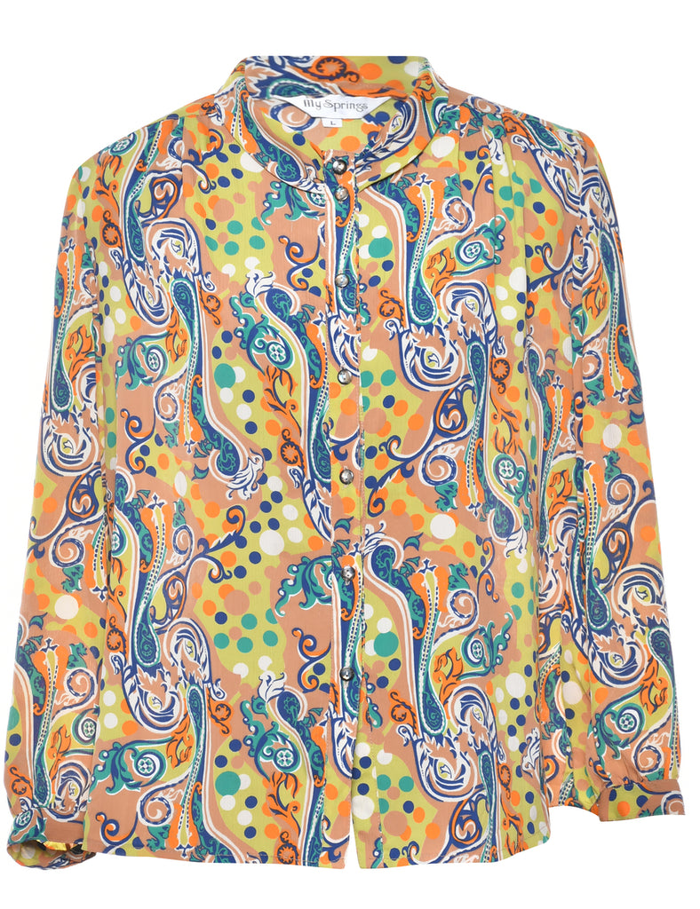Long Sleeved Blouse - L