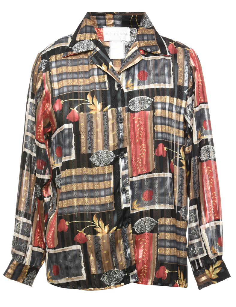 Long Sleeved Blouse - L