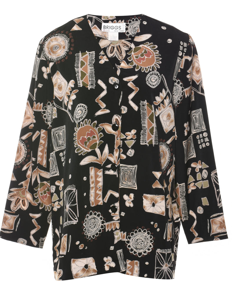 Long Sleeved Blouse - L
