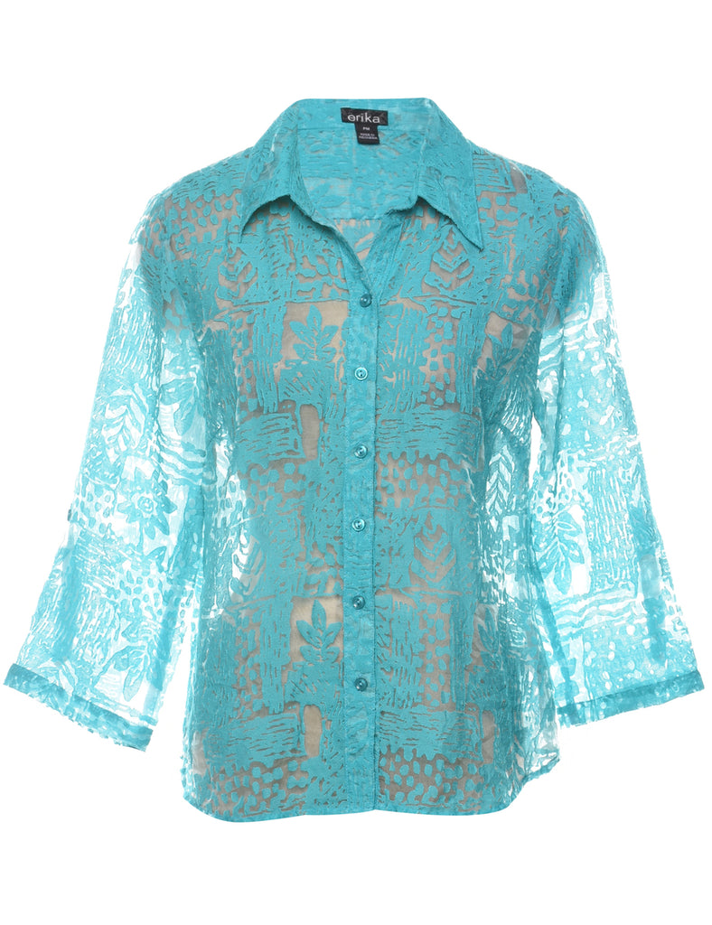 Long Sleeved Blouse - M