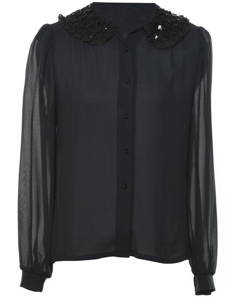 Long Sleeved Blouse - L