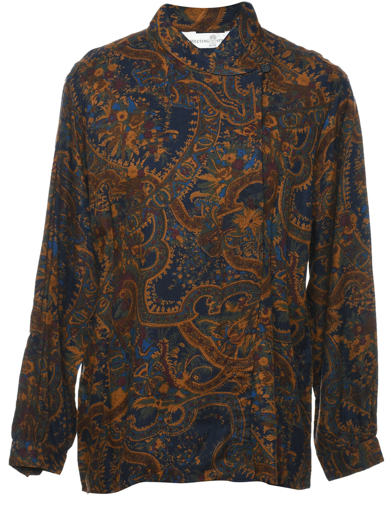 Long Sleeved Blouse - L