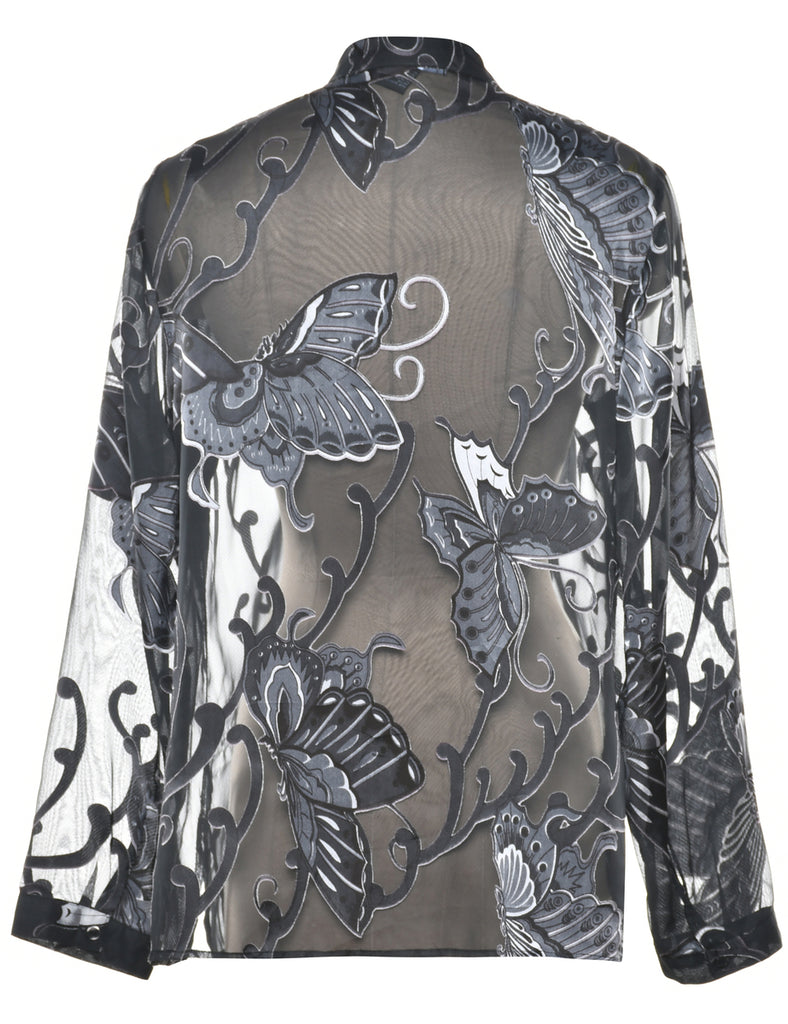 Long Sleeved Blouse - L