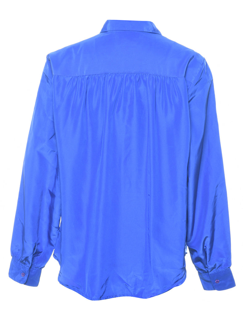 Long Sleeved Blue Shirt - L
