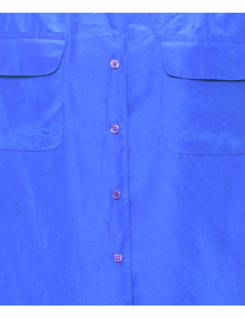 Long Sleeved Blue Shirt - L