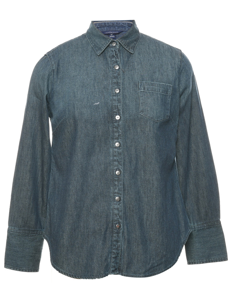 Long Sleeved Denim Shirt - M