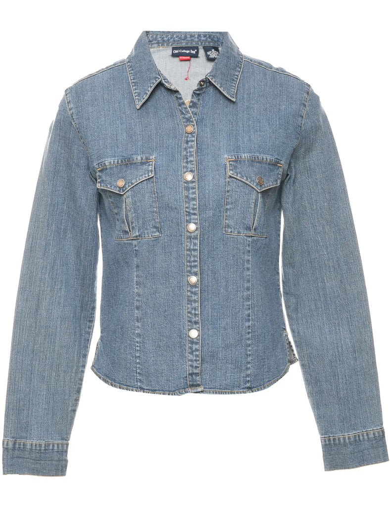 Long Sleeved Denim Shirt - M