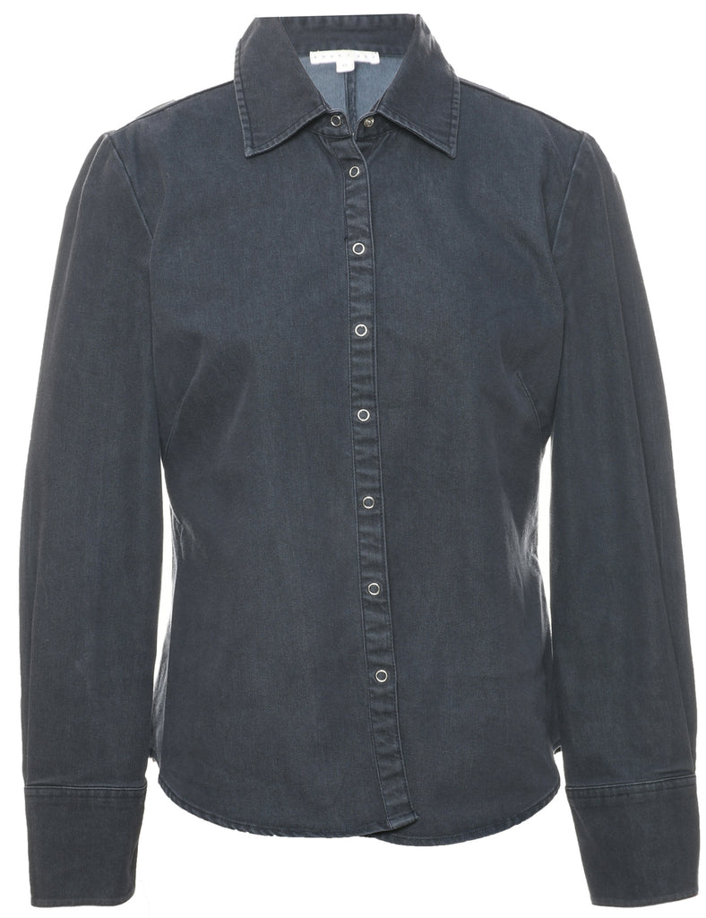 Long Sleeved Denim Shirt - M