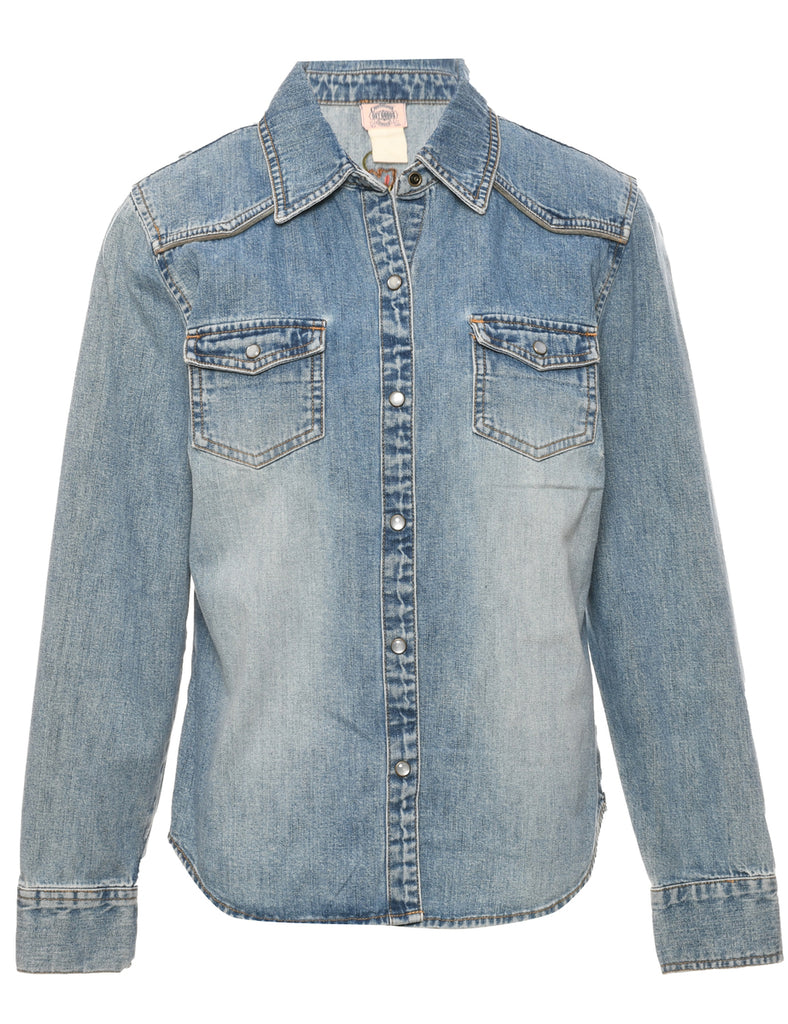 Long Sleeved Denim Shirt - M