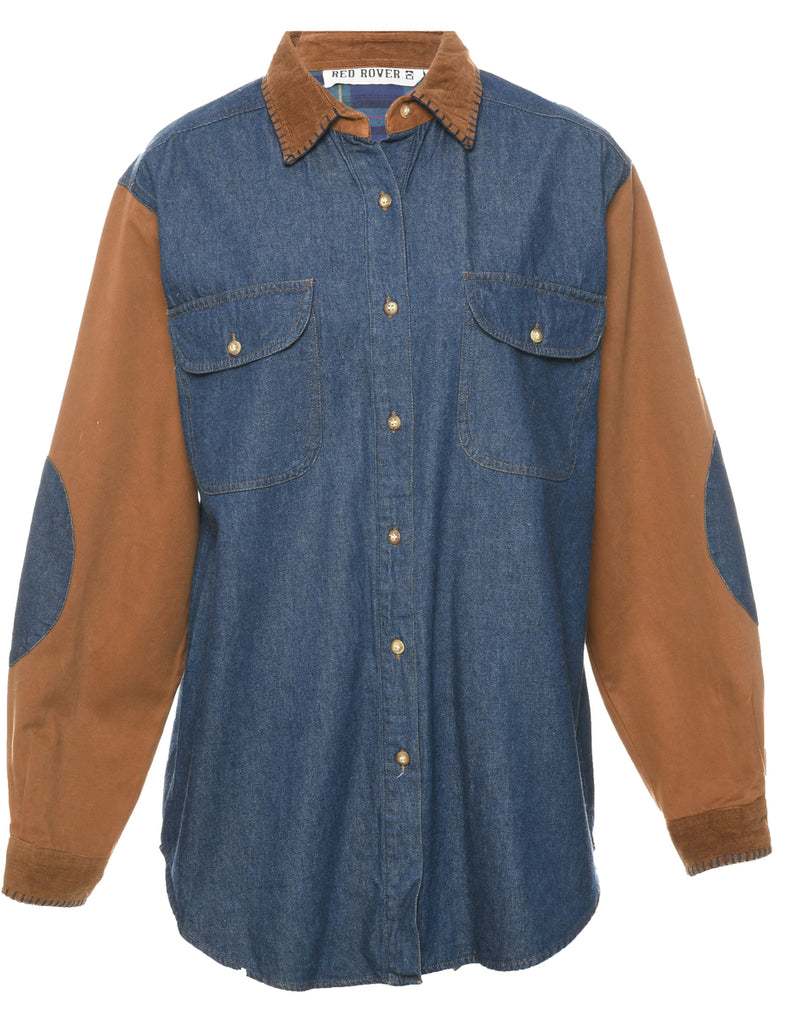 Long Sleeved Denim Shirt - M