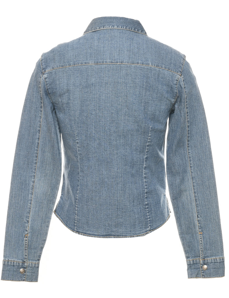 Long Sleeved Denim Shirt - M