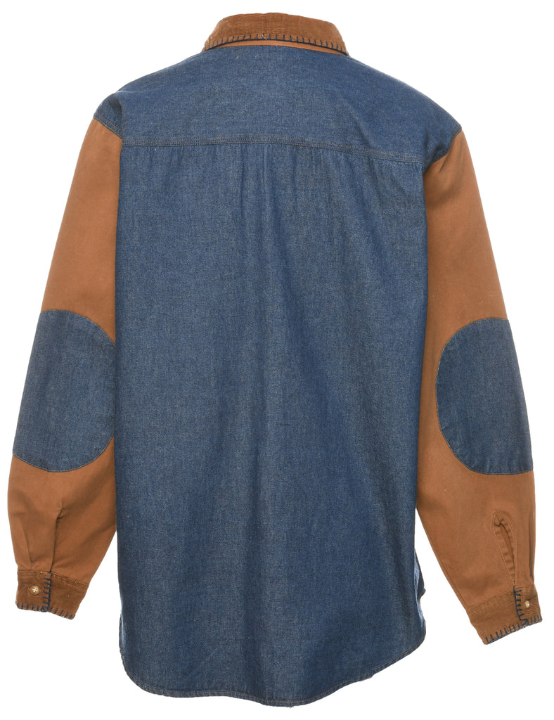 Long Sleeved Denim Shirt - M