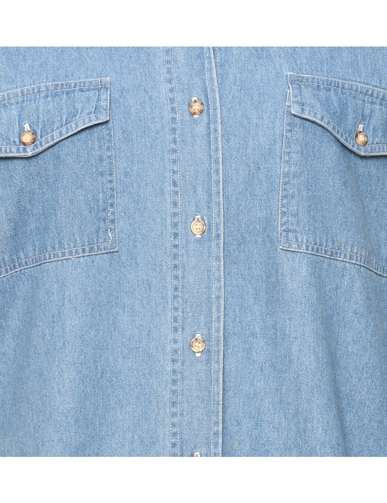 Long Sleeved Denim Shirt - S